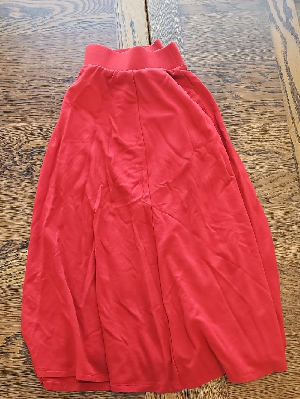 torrid Bold Red Flowy Knit Skirt